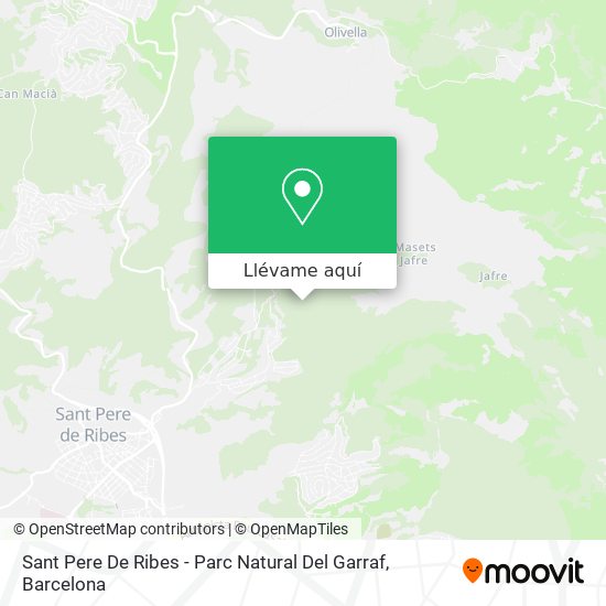 Mapa Sant Pere De Ribes - Parc Natural Del Garraf