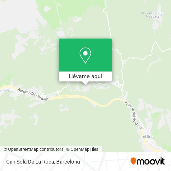 Mapa Can Solà De La Roca