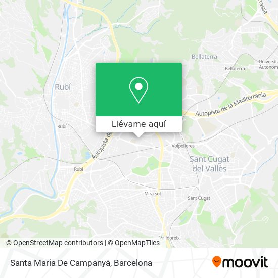 Mapa Santa Maria De Campanyà