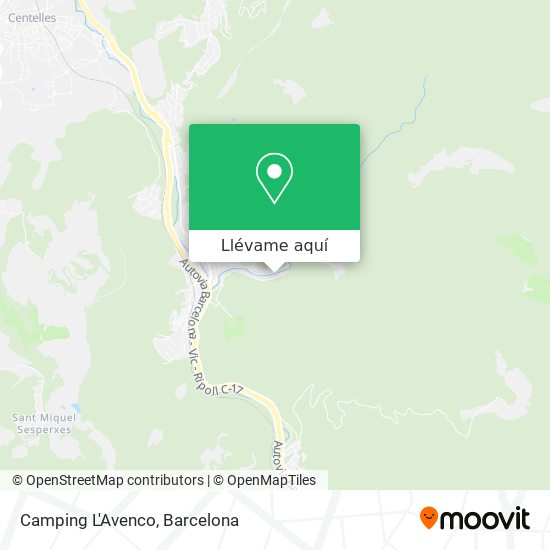 Mapa Camping L'Avenco