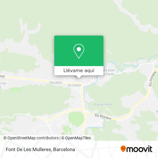 Mapa Font De Les Mulleres