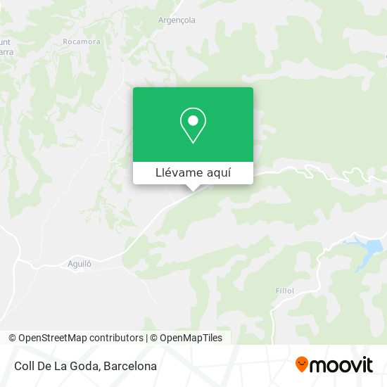 Mapa Coll De La Goda