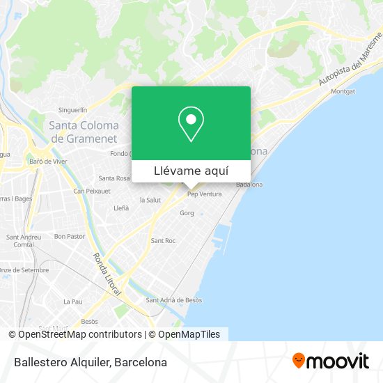 Mapa Ballestero Alquiler