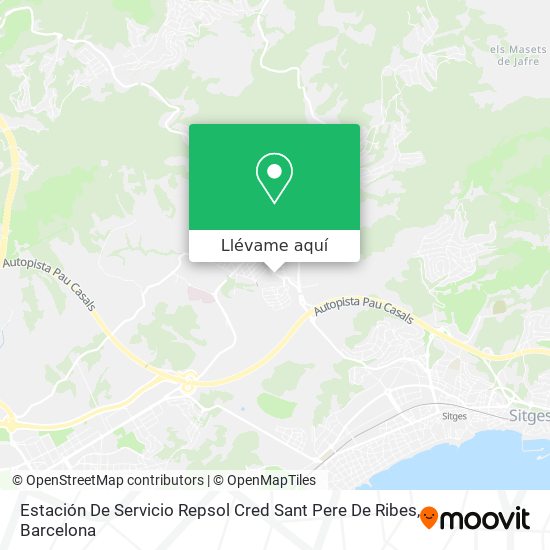 Mapa Estación De Servicio Repsol Cred Sant Pere De Ribes