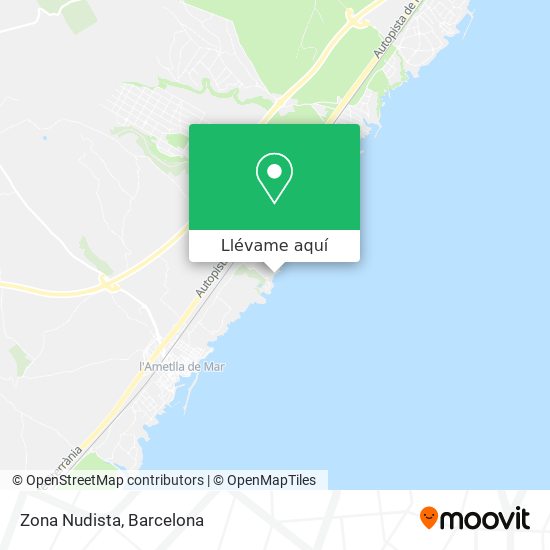 Mapa Zona Nudista