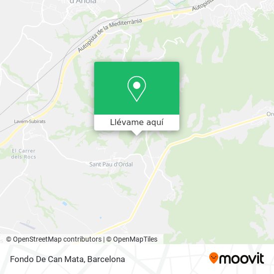 Mapa Fondo De Can Mata