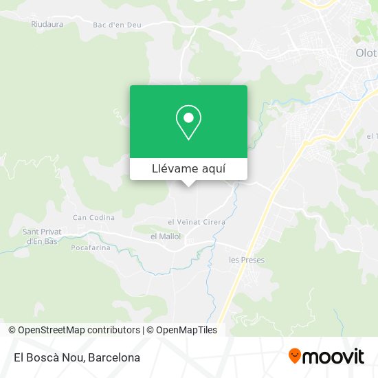 Mapa El Boscà Nou