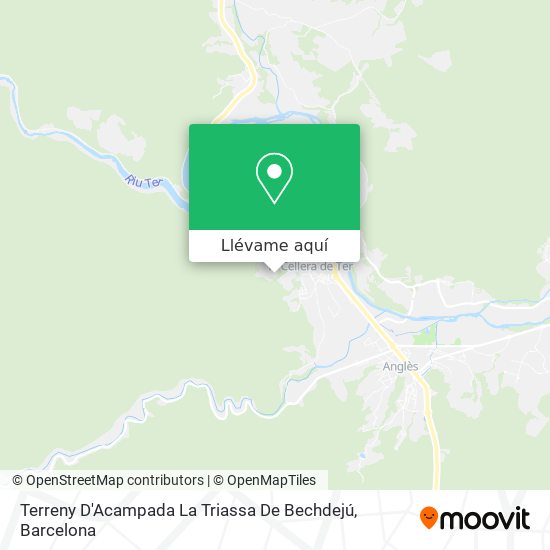 Mapa Terreny D'Acampada La Triassa De Bechdejú