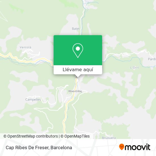 Mapa Cap Ribes De Freser