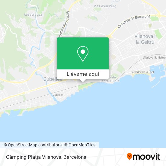 Mapa Càmping Platja Vilanova