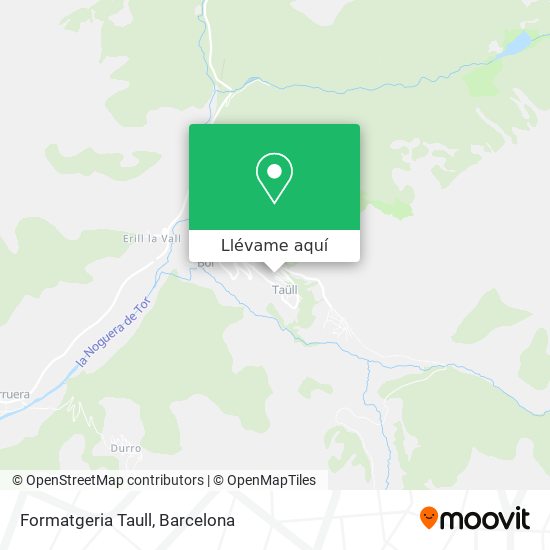 Mapa Formatgeria Taull
