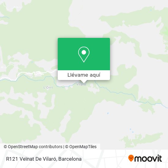 Mapa R121 Veïnat De Vilaró