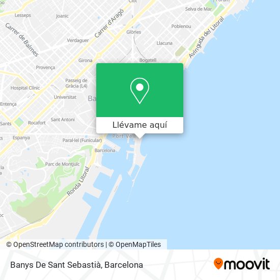 Mapa Banys De Sant Sebastià