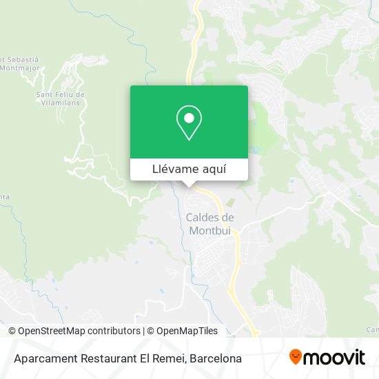 Mapa Aparcament Restaurant El Remei