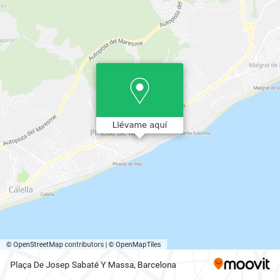 Mapa Plaça De Josep Sabaté Y Massa
