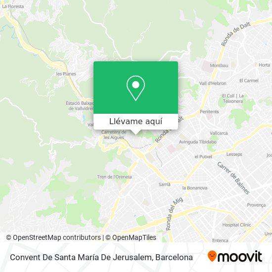 Mapa Convent De Santa María De Jerusalem