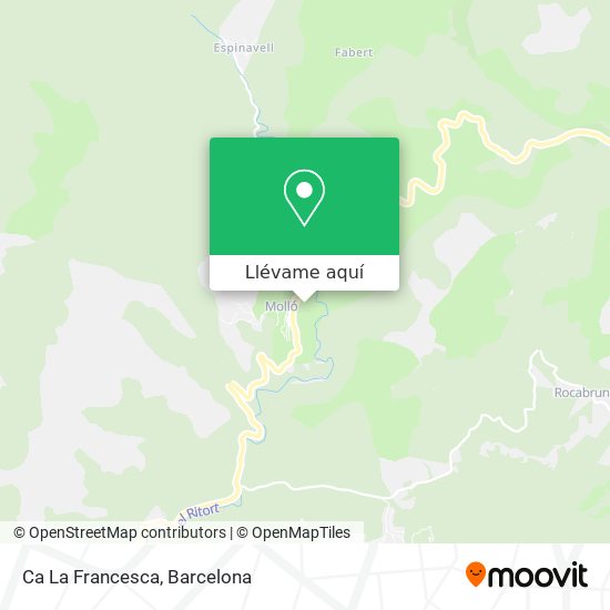 Mapa Ca La Francesca