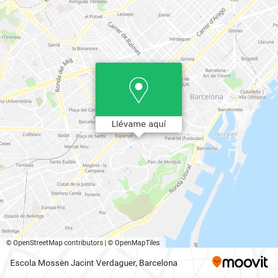 Mapa Escola Mossèn Jacint Verdaguer