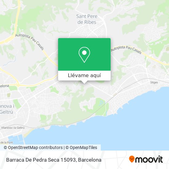 Mapa Barraca De Pedra Seca 15093