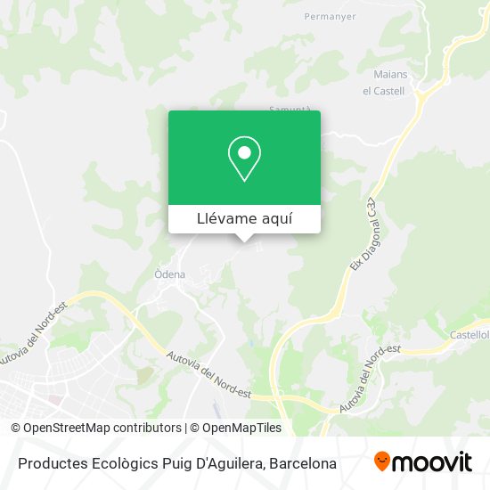 Mapa Productes Ecològics Puig D'Aguilera