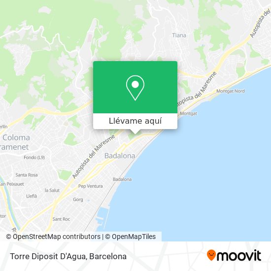Mapa Torre Diposit D'Agua