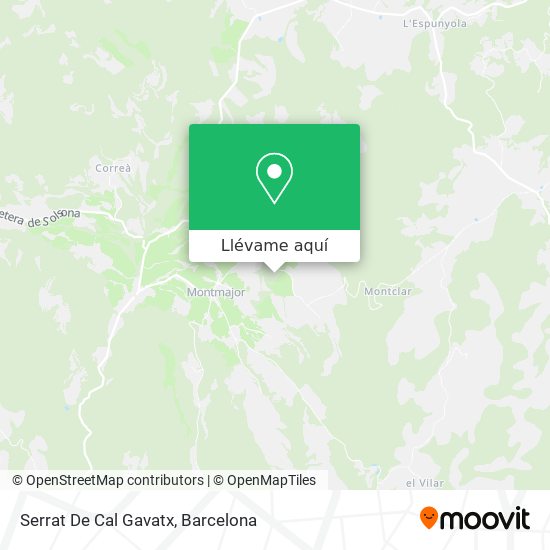 Mapa Serrat De Cal Gavatx