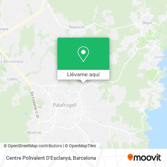 Mapa Centre Polivalent D'Esclanyà