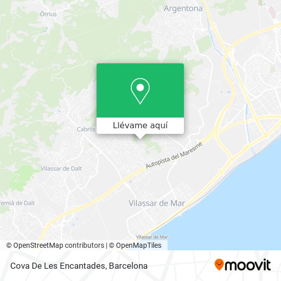 Mapa Cova De Les Encantades
