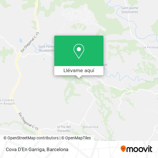 Mapa Cova D'En Garriga