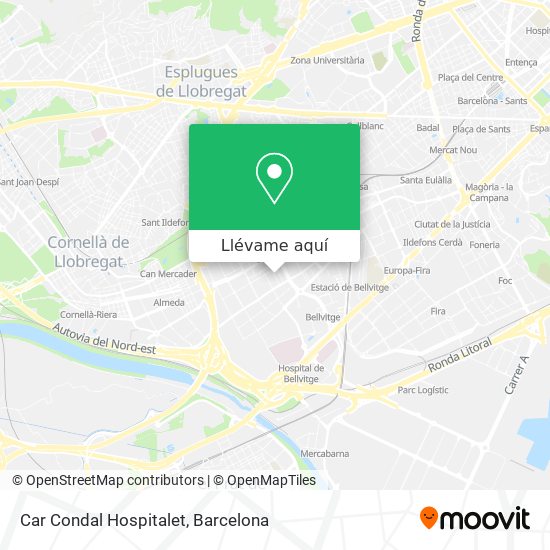 Mapa Car Condal Hospitalet