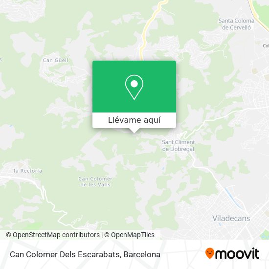 Mapa Can Colomer Dels Escarabats