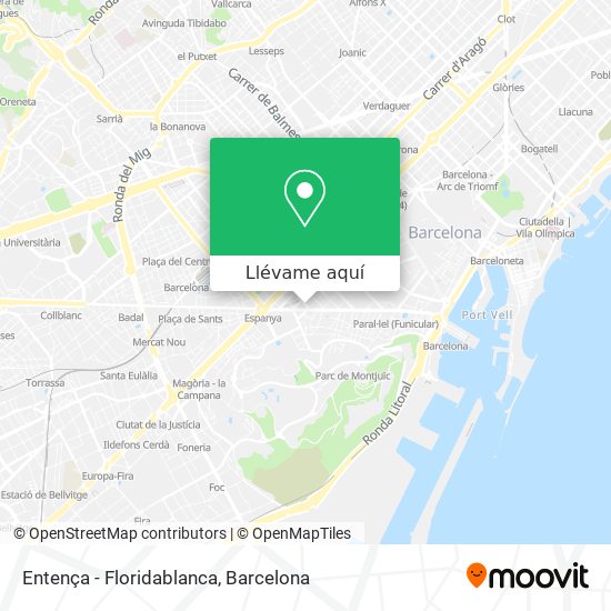 Mapa Entença - Floridablanca