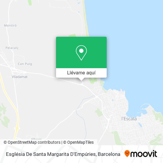 Mapa Església De Santa Margarita D'Empúries