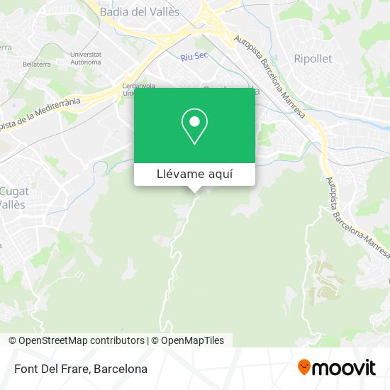 Mapa Font Del Frare