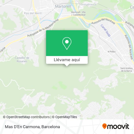 Mapa Mas D'En Carmona