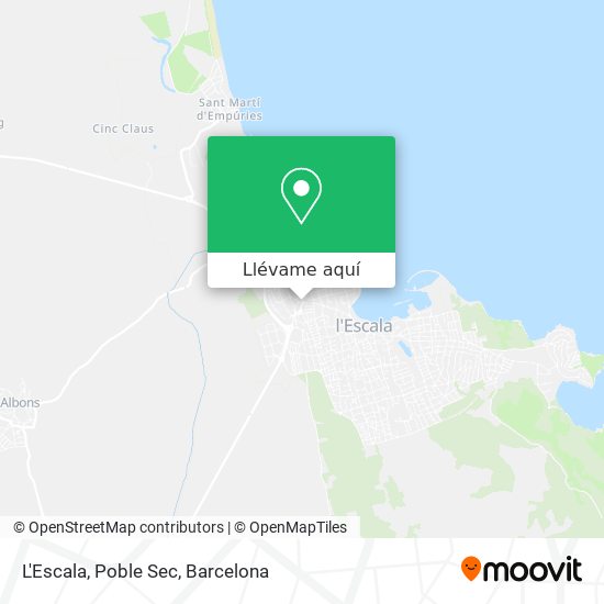 Mapa L'Escala, Poble Sec