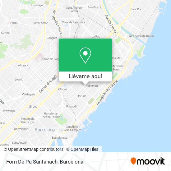 Mapa Forn De Pa Santanach