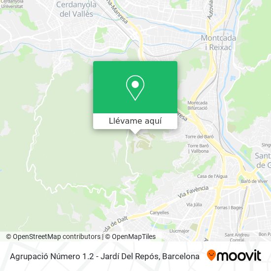 Mapa Agrupació Número 1.2 - Jardí Del Repós