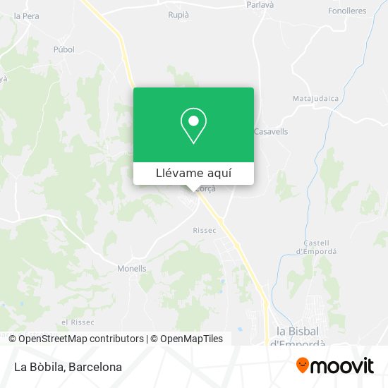 Mapa La Bòbila