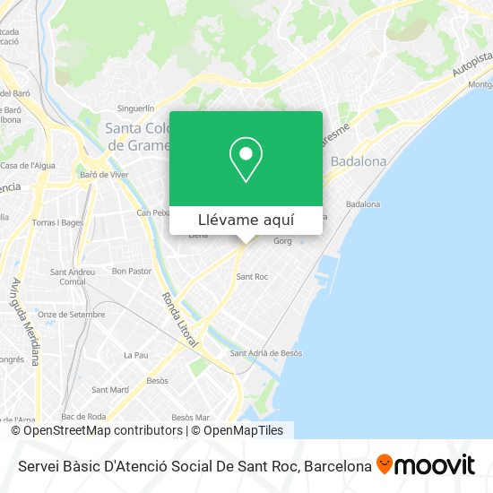 Mapa Servei Bàsic D'Atenció Social De Sant Roc