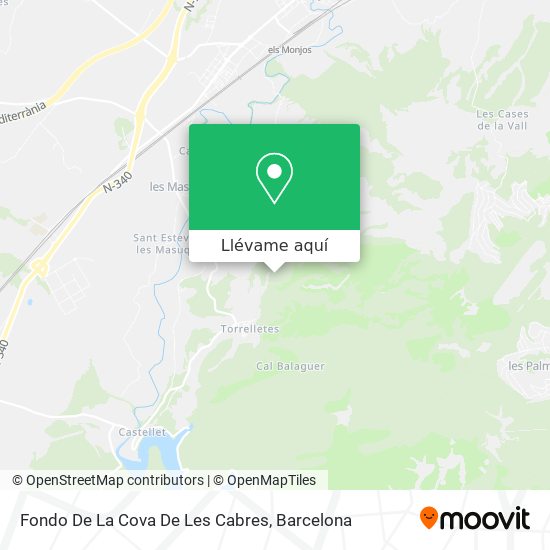 Mapa Fondo De La Cova De Les Cabres