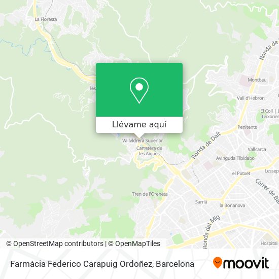 Mapa Farmàcia Federico Carapuig Ordoñez