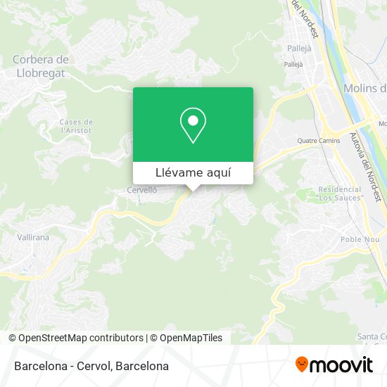 Mapa Barcelona - Cervol