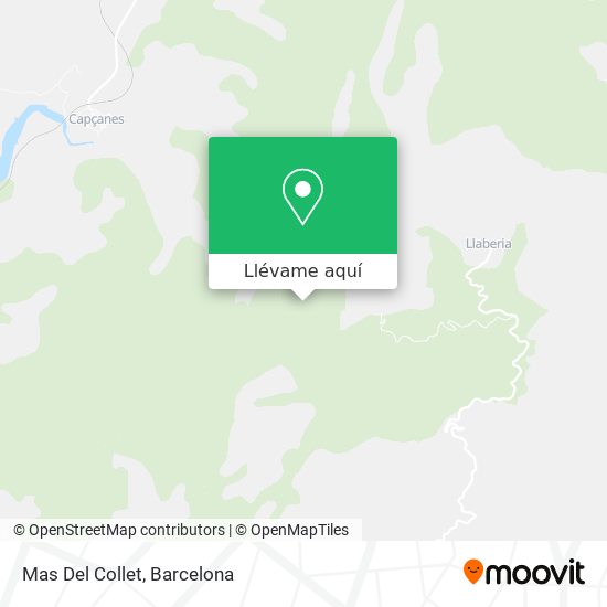 Mapa Mas Del Collet