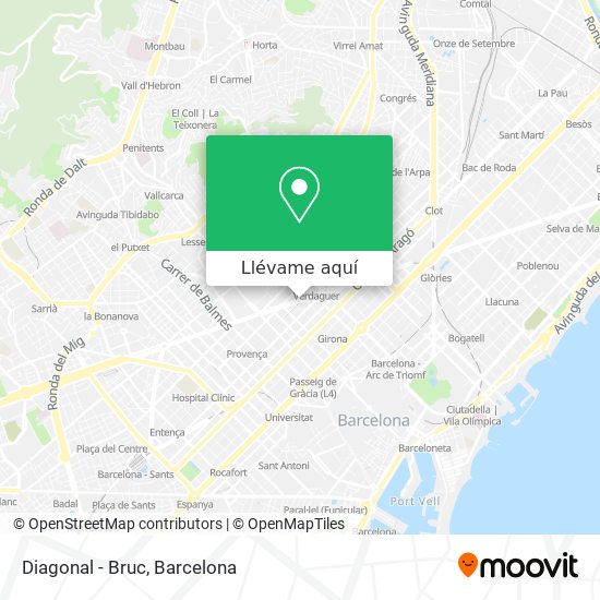 Mapa Diagonal - Bruc