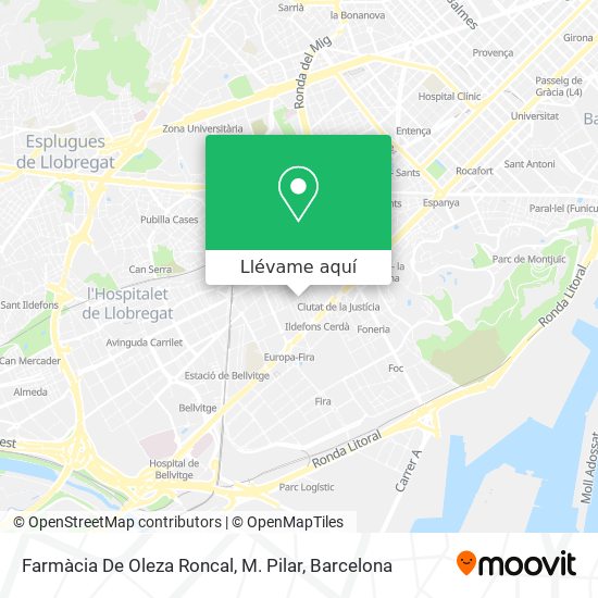 Mapa Farmàcia De Oleza Roncal, M. Pilar