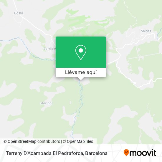 Mapa Terreny D'Acampada El Pedraforca