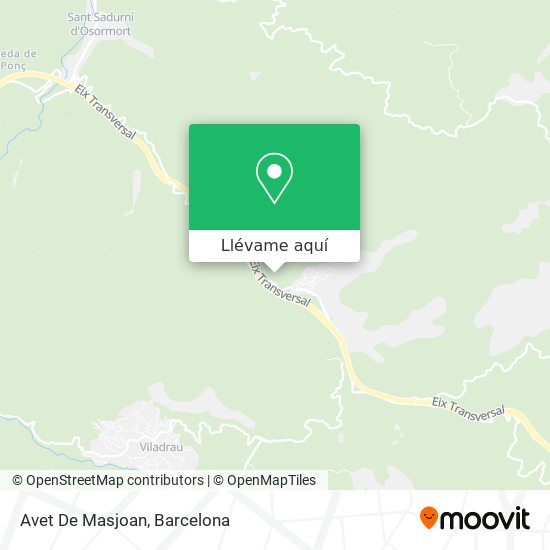 Mapa Avet De Masjoan