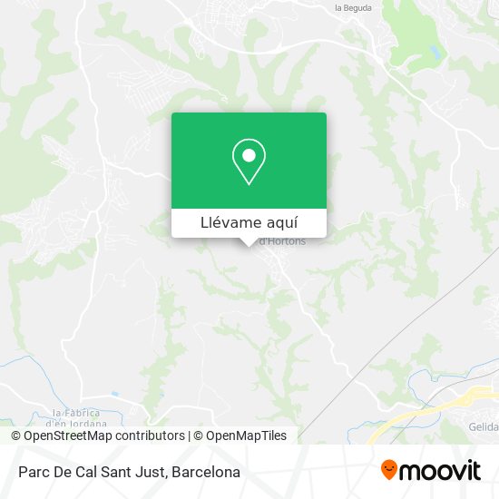 Mapa Parc De Cal Sant Just