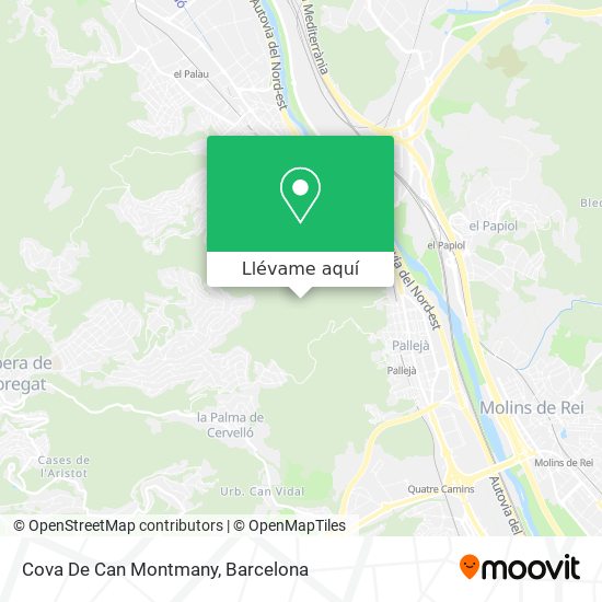 Mapa Cova De Can Montmany